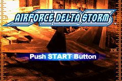 AirForce Delta Storm Title Screen